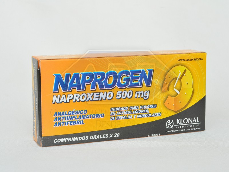 NAPROXENO 500MG. COMPRIMIDOS X 10 KLONAL 